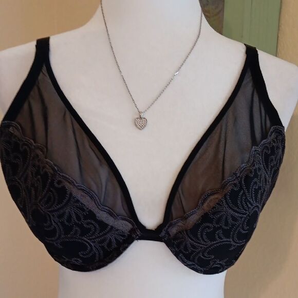 Natori Black Lace Underwire Bra Intimates - Picture 1 of 9
